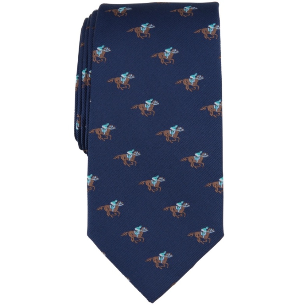 Club Room Men's Norwood Horse Rider Tie, Navy, One Size